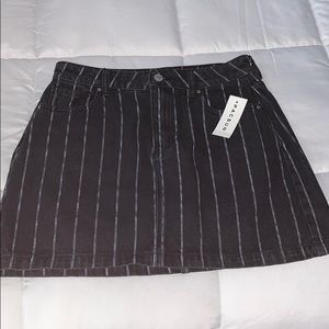 🌿 PacSun black striped denim skirt 🌿